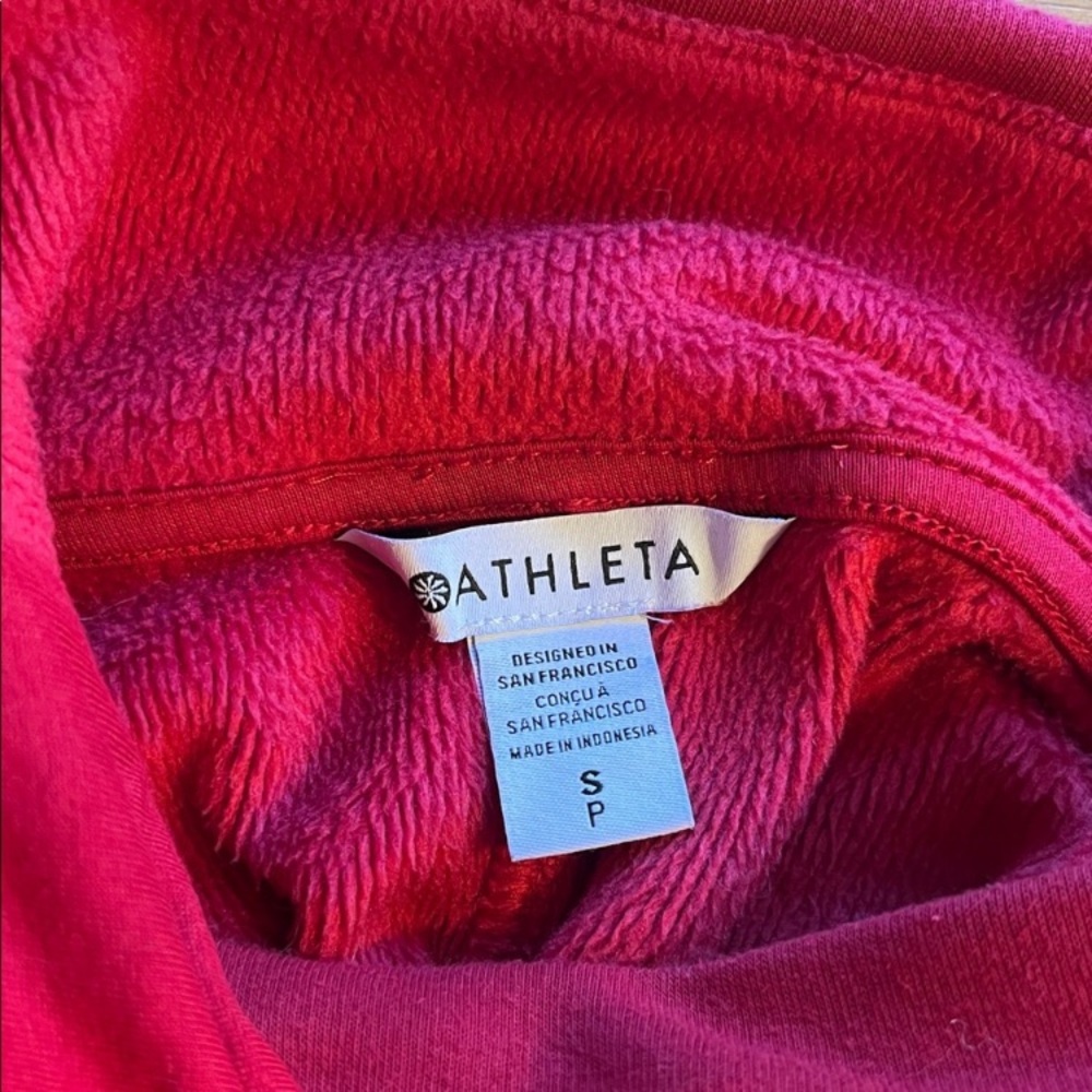 Athleta Raspberry Funnel Neck Pullover - image 7